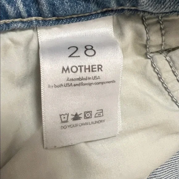 MOTHER The Quartet Breaker Skimp Jeans size 28 EUC